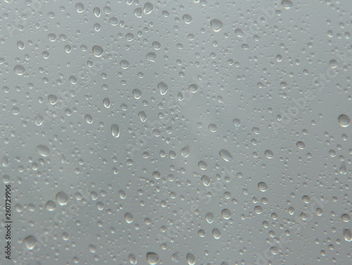 water drops on the glass