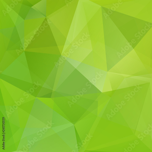 Green polygonal vector background. Can be used in cover design, book design, website background. Vector illustration