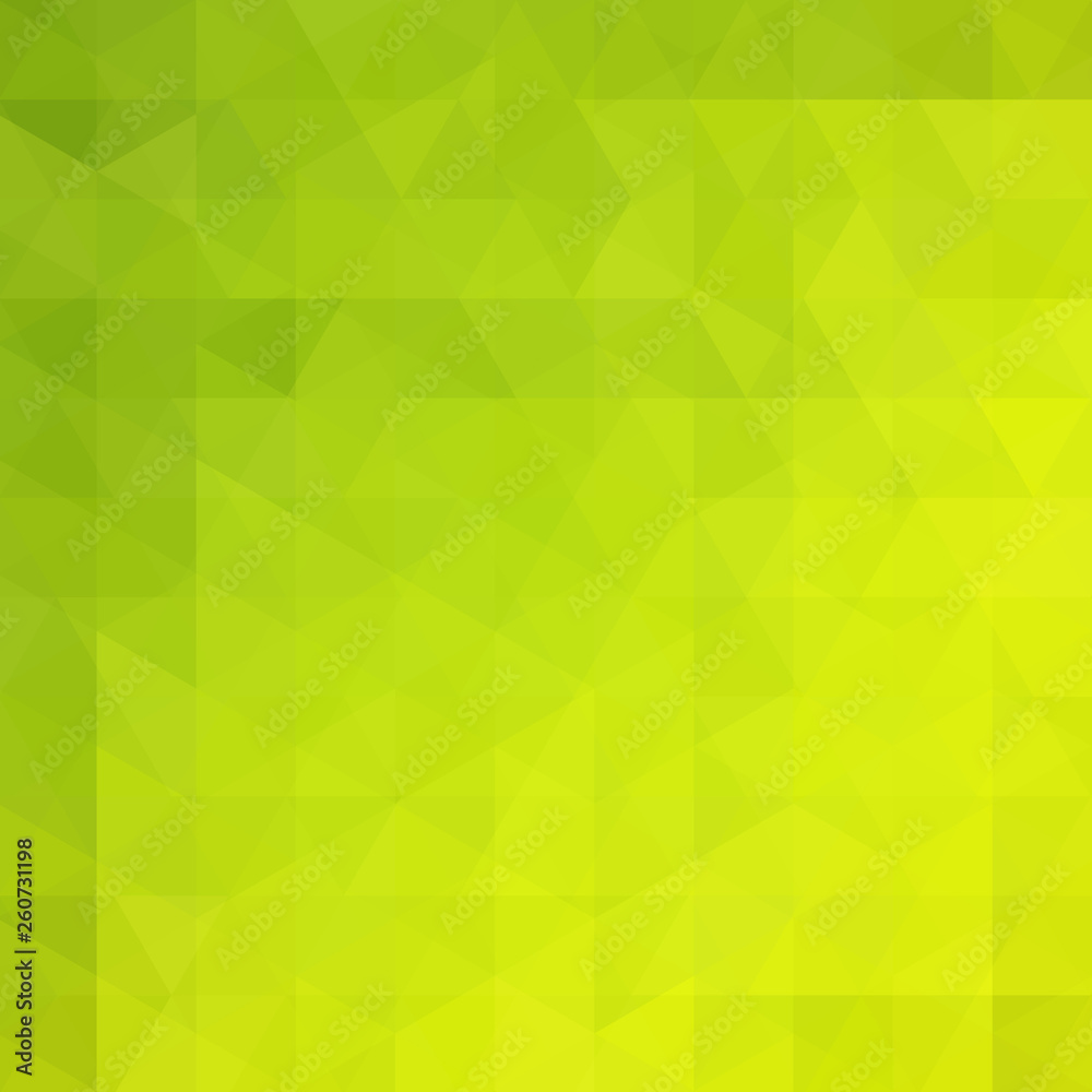 Obraz premium Abstract green mosaic background. Triangle geometric background. Design elements. Vector illustration