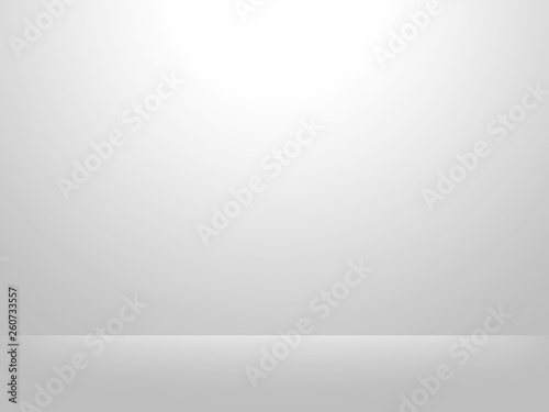 Abstract silver background for web design templates, christmas, valentine, product studio room and business report with smooth gradient color. Gray and white background. © PurMoon