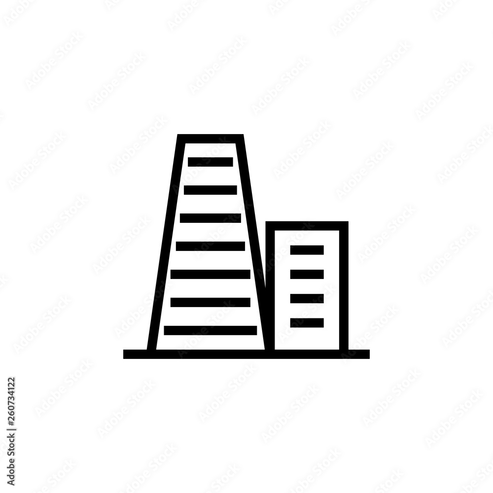 Building icon. Element of building icon. Thin line icon for website design and development, app development. Premium icon