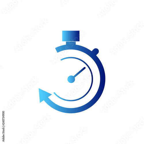 Free Download Timer color vector icon, clock on white background - GFXLoad
