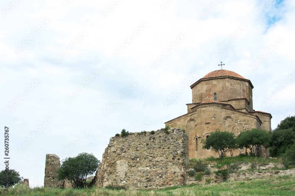 Mtskheta, Georgia. The Ancient World Heritage, Georgian Orthodox Jvari Monastery .