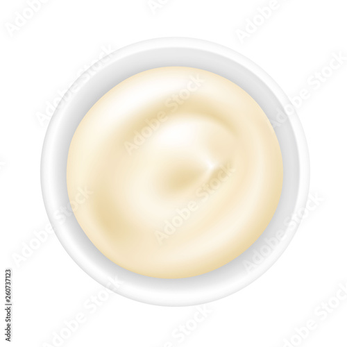 Mayonnaise in a bowl