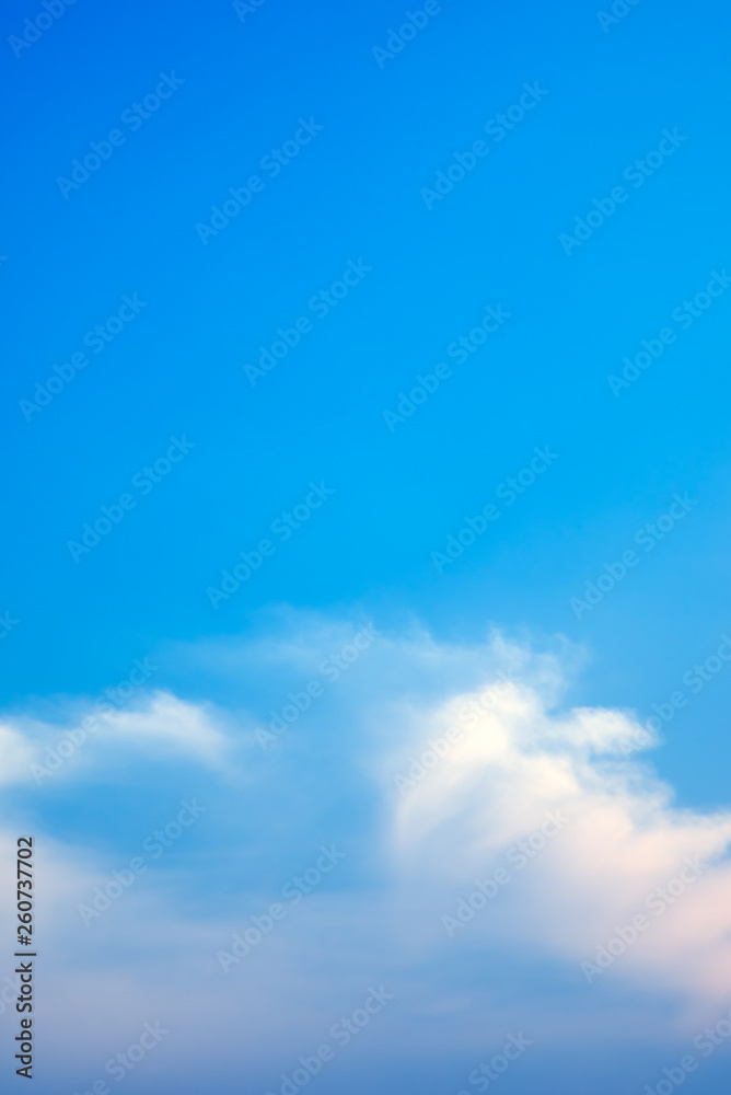 Obraz premium blue sky with white clouds.