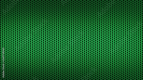 Abstract Textured Pattern with Round Holes Industrial Background Distorted Green