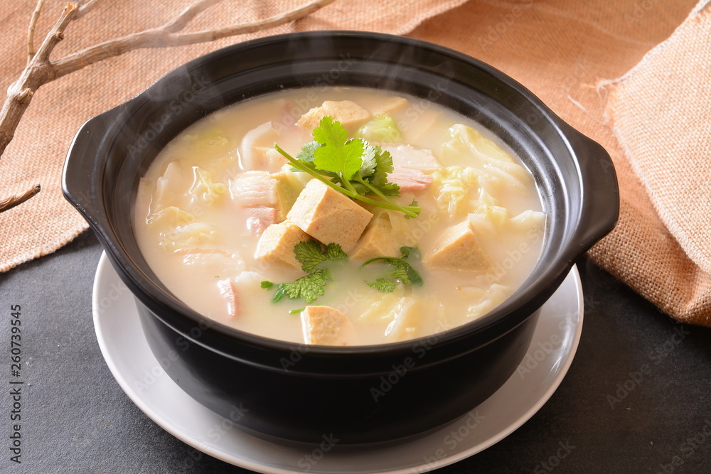 soup in a bowl