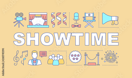 Showtime word concepts banner