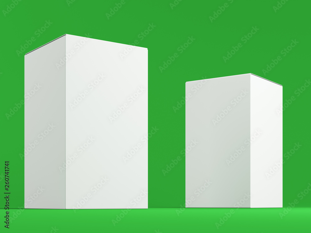 Empty boxes-1 3d render Empty boxes-1 3d render