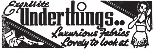 Underthings  - Retro Ad Art Banner