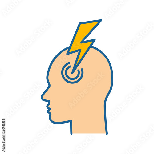 Migraine color icon