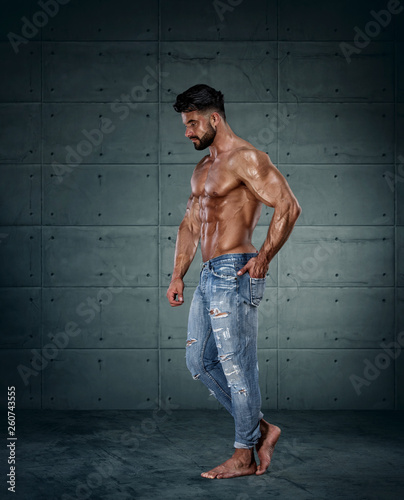 Shirtless Muscular Men in Jeans