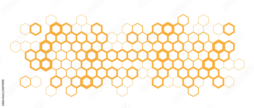 Obraz na płótnie Hexagon / Honeycombs