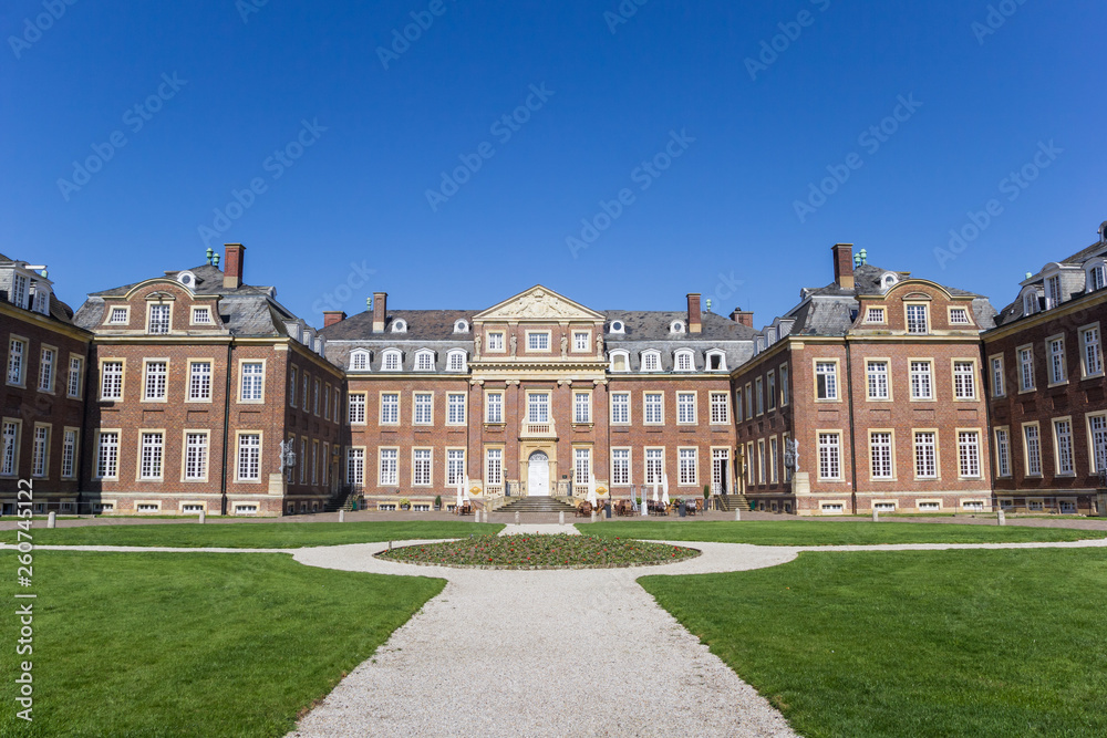 Front of the historic castle in Nordkirchen, Germany