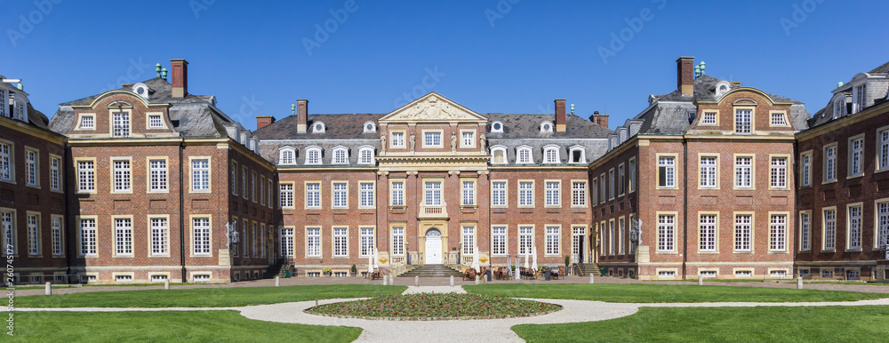 Panorama of the historic castle in Nordkirchen, Germany