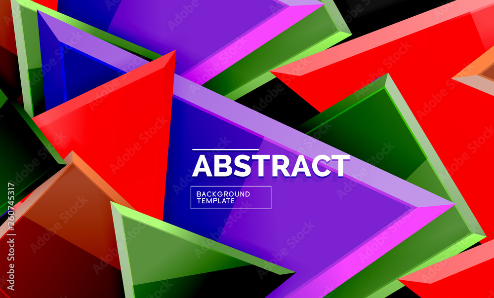 Glossy squares and triangles geometric backgrounds Glossy squares and triangles geometric backgrounds