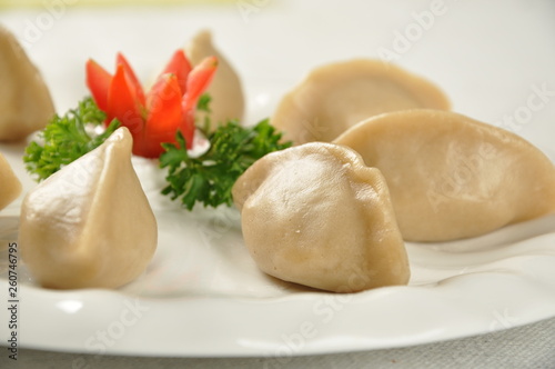 dumplings on a plate