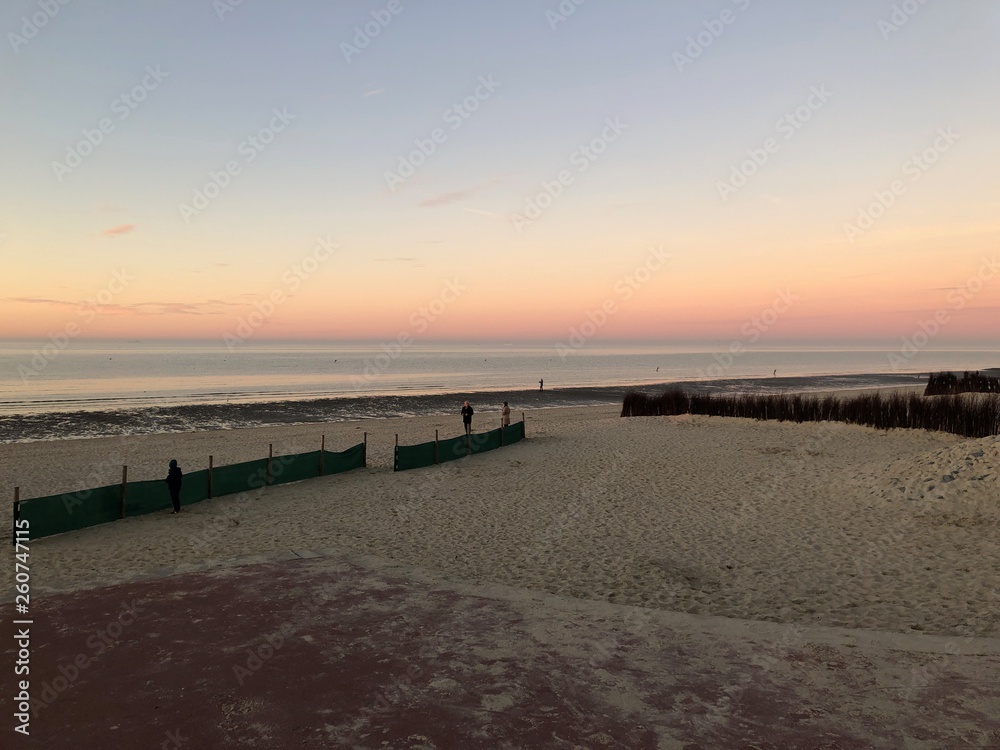 Duhnen Cuxhafen Strand Sonnenuntergang