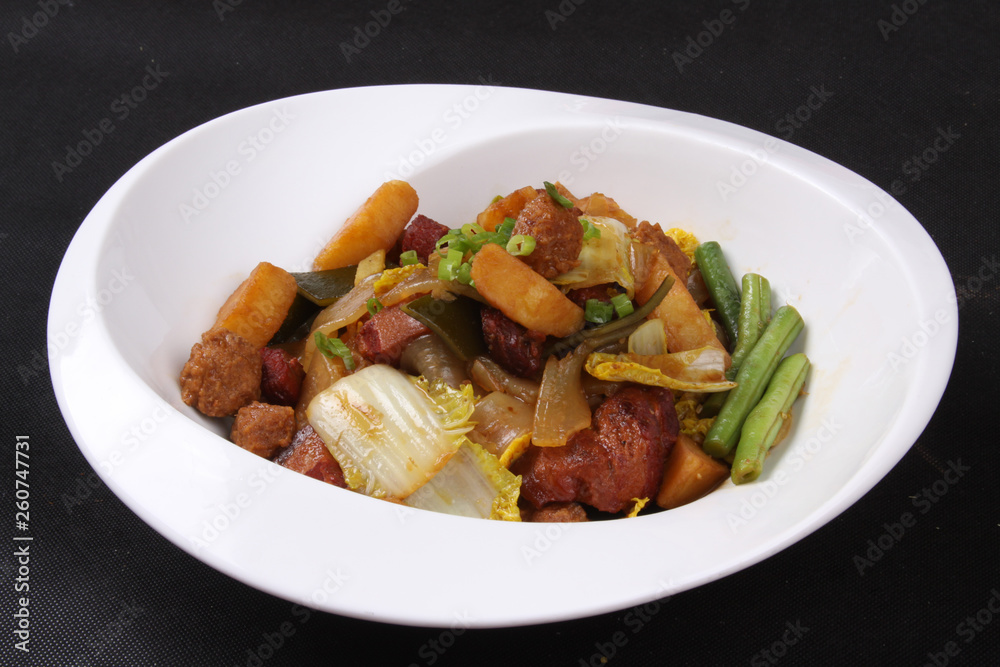 chicken with rice and vegetables