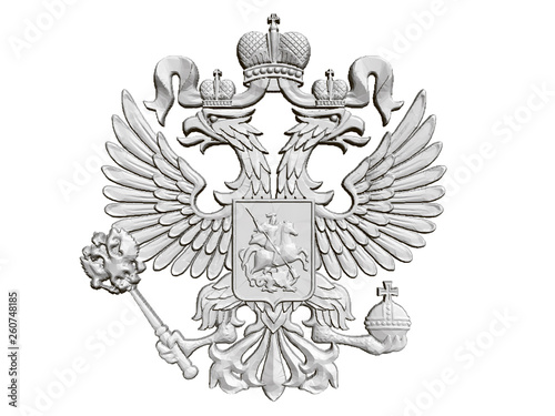 Vector illustration of the coat of arms of Russia