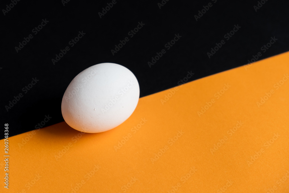 Natural egg on the colorful background. Easter concept Natural egg on the colorful background. Easter concept
