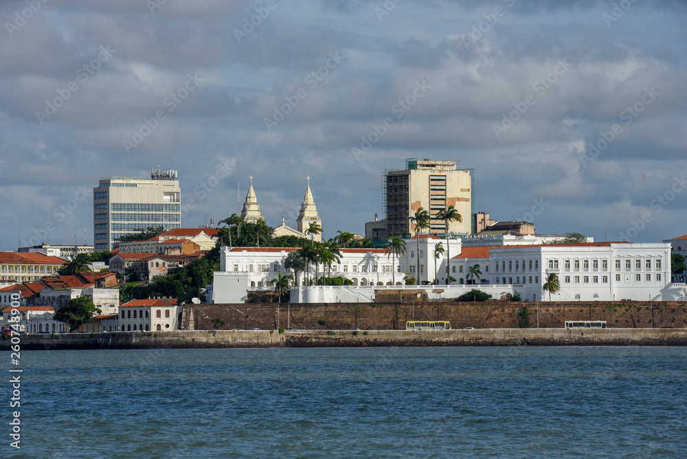 City center view from the sea at Sao Luis, Brazil