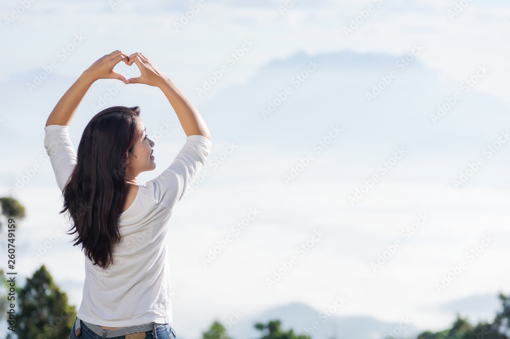 Hands in shape of love. Hands in shape of love.