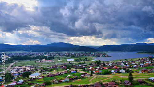 The ancient village of Tirlyan (southern Urals, Russia) becomes the center of local tourism in summer.