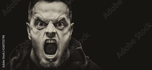 Angry man vintage