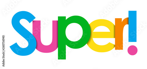 SUPER! bannière typographique