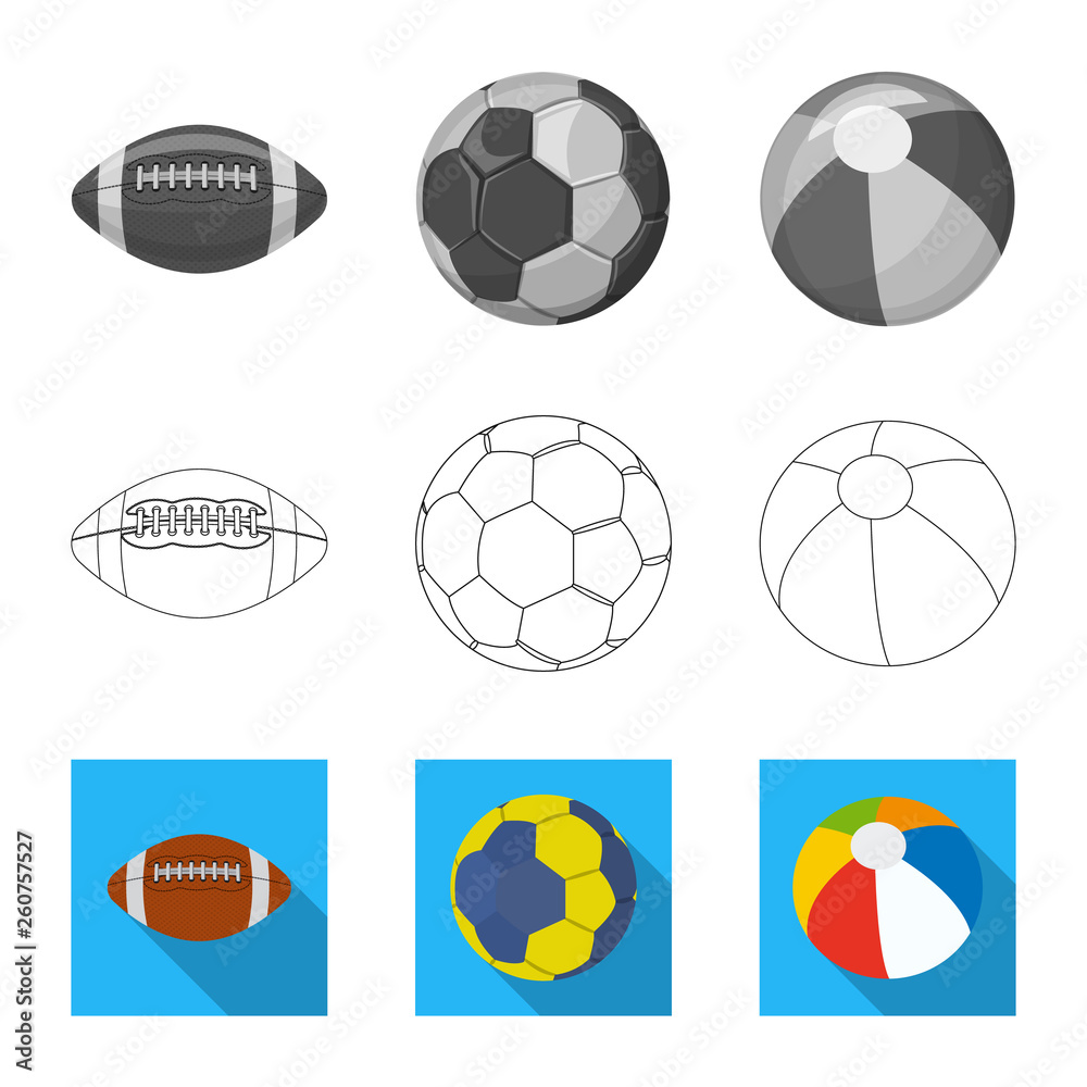 Vector design of sport and ball icon. Collection of sport and athletic vector icon for stock. Vector design of sport and ball icon. Collection of sport and athletic vector icon for stock.