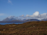 Blick über Tarskavaig in Sleat auf der Isle auf Skye in Schottland