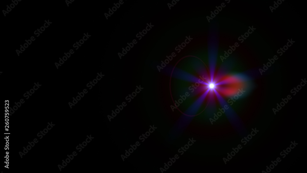 blue lens flare