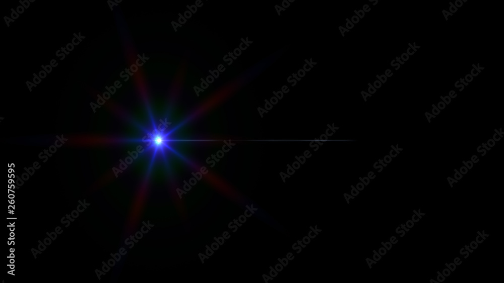 blue lens flare