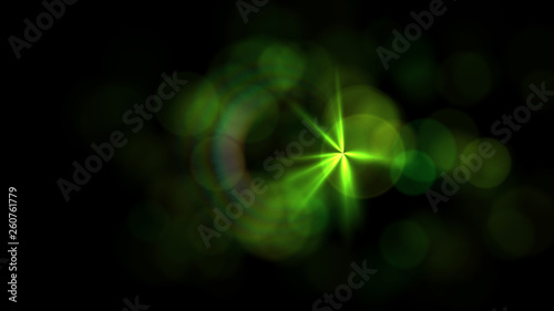 green lens flare