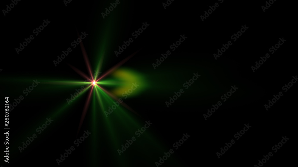 green lens flare