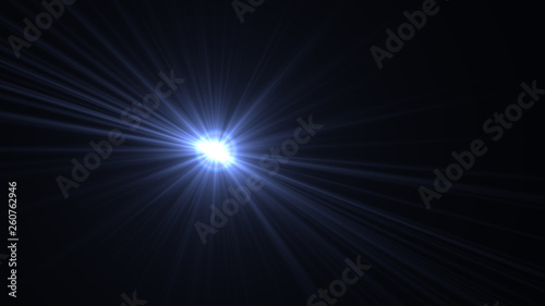 light blue lens flare