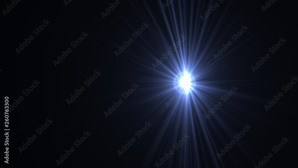 light blue lens flare