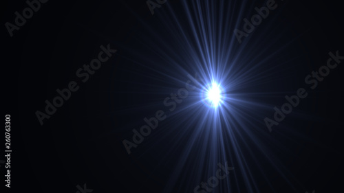 light blue lens flare
