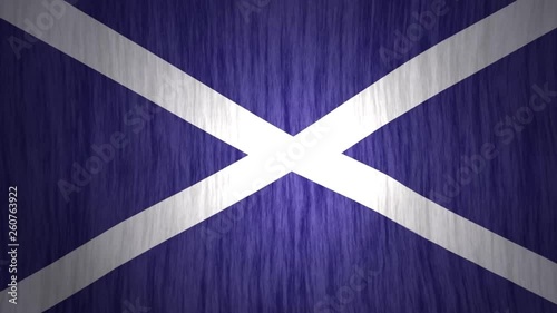 Scotish flag waving in the wind