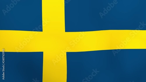 waving flag of sweden background