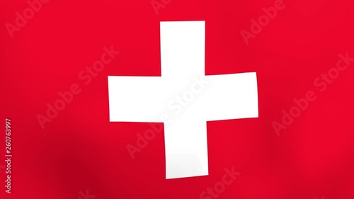 waving flag of switzerland background