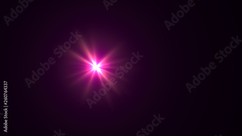 magenta lens flare