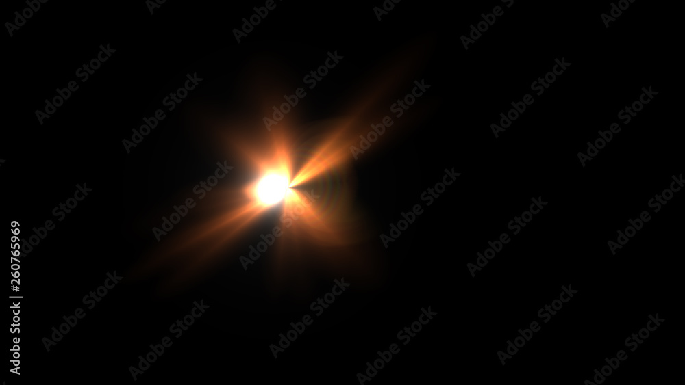 orange lens flare