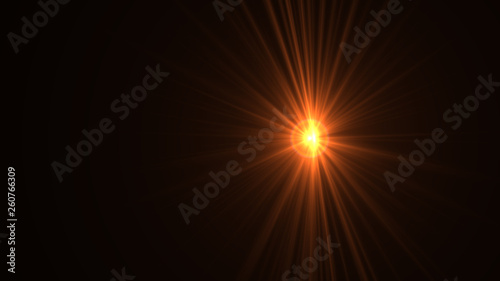 orange lens flare