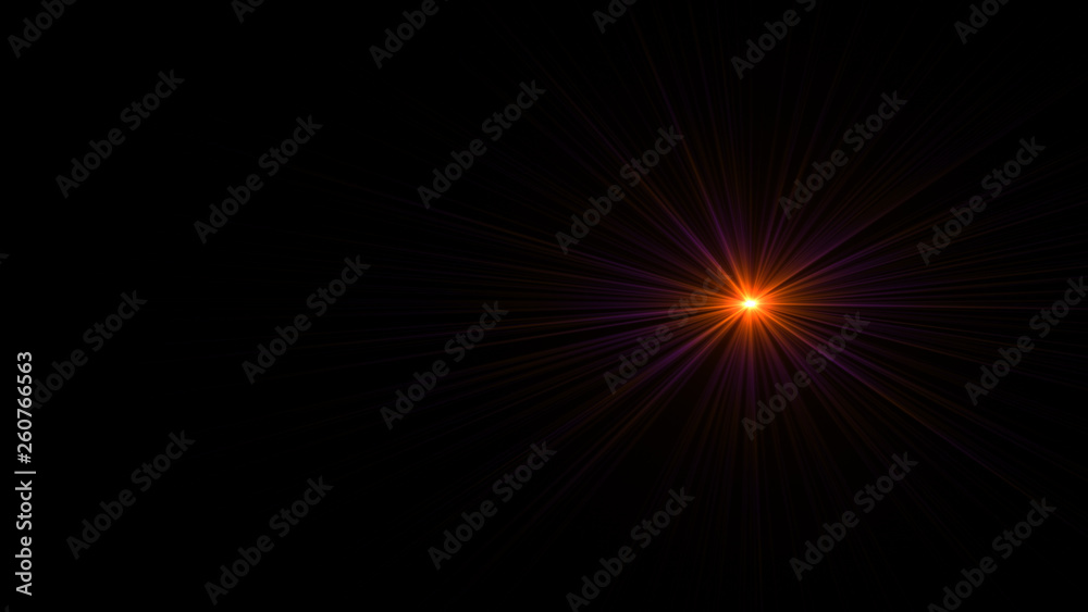 orange lens flare