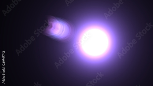 purple lens flare