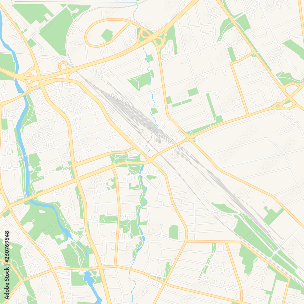 Seinajoki, Finland printable map