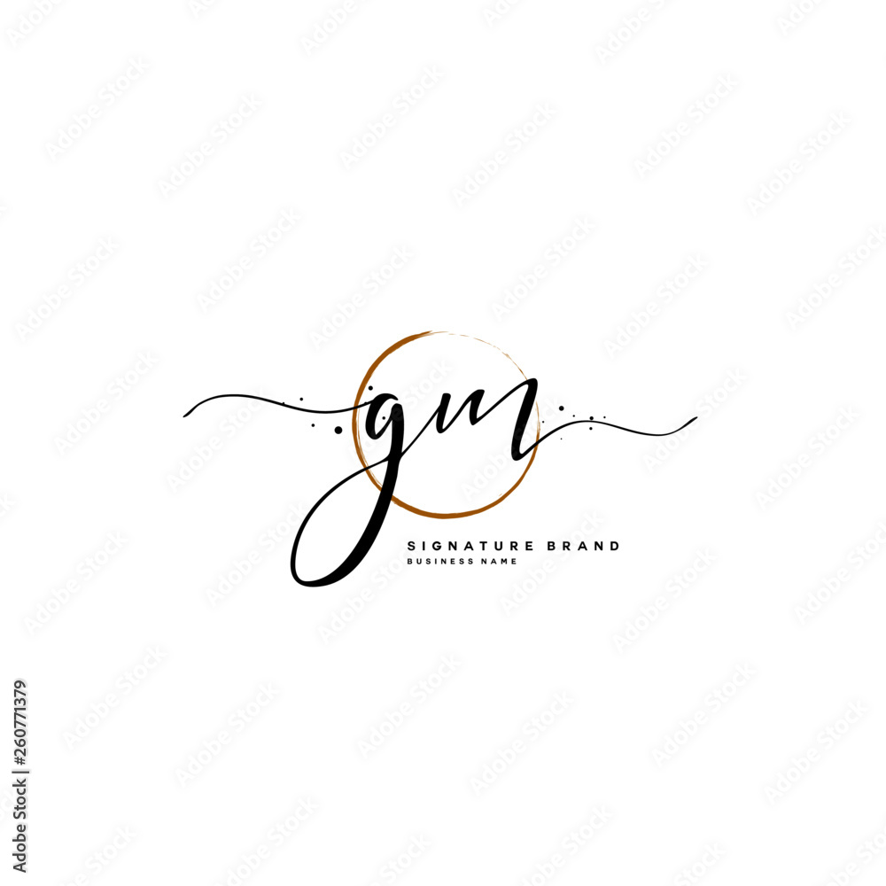 G m gm initial handwriting logo design. beautyful design handwritten • wall  stickers gm, m, text