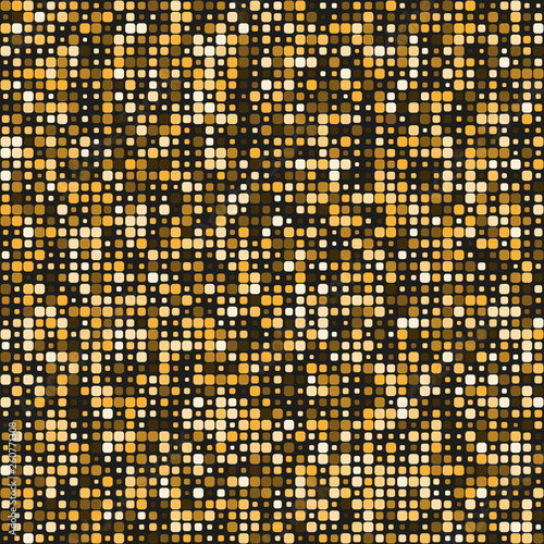 Seamless pattern of squares with rounded corners.
